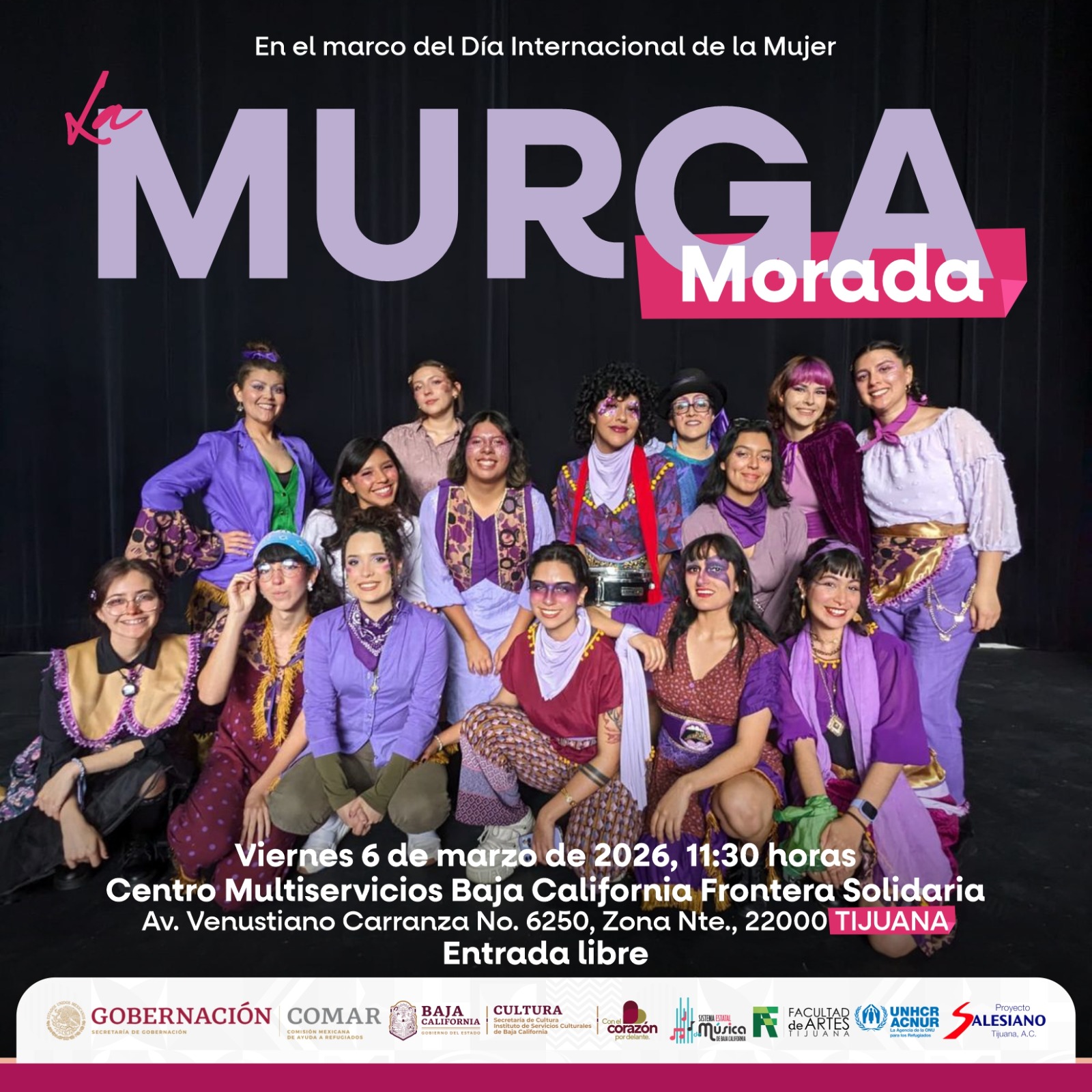 La Murga Morada en Tijuana 2026