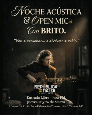 Noche Acústica & Open Mic en Tijuana 2026