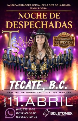 Noche de Despechadas en Tecate 2026