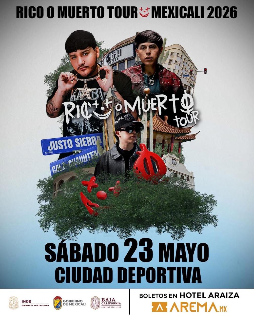 Oscar Maydon y Víctor Mendívil en Mexicali 2026