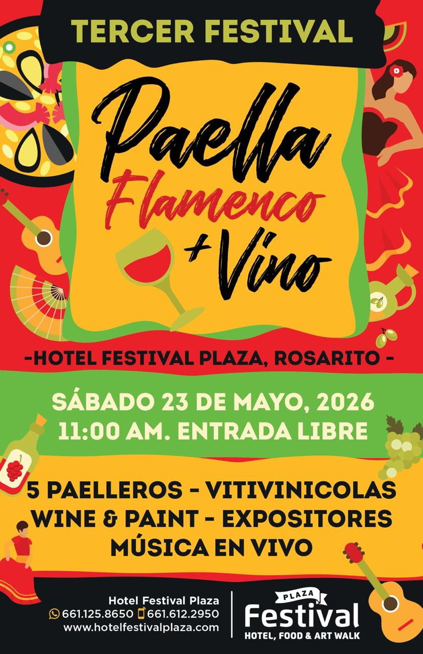 3er Festival Paella Flamenco Vino en Rosarito 2026