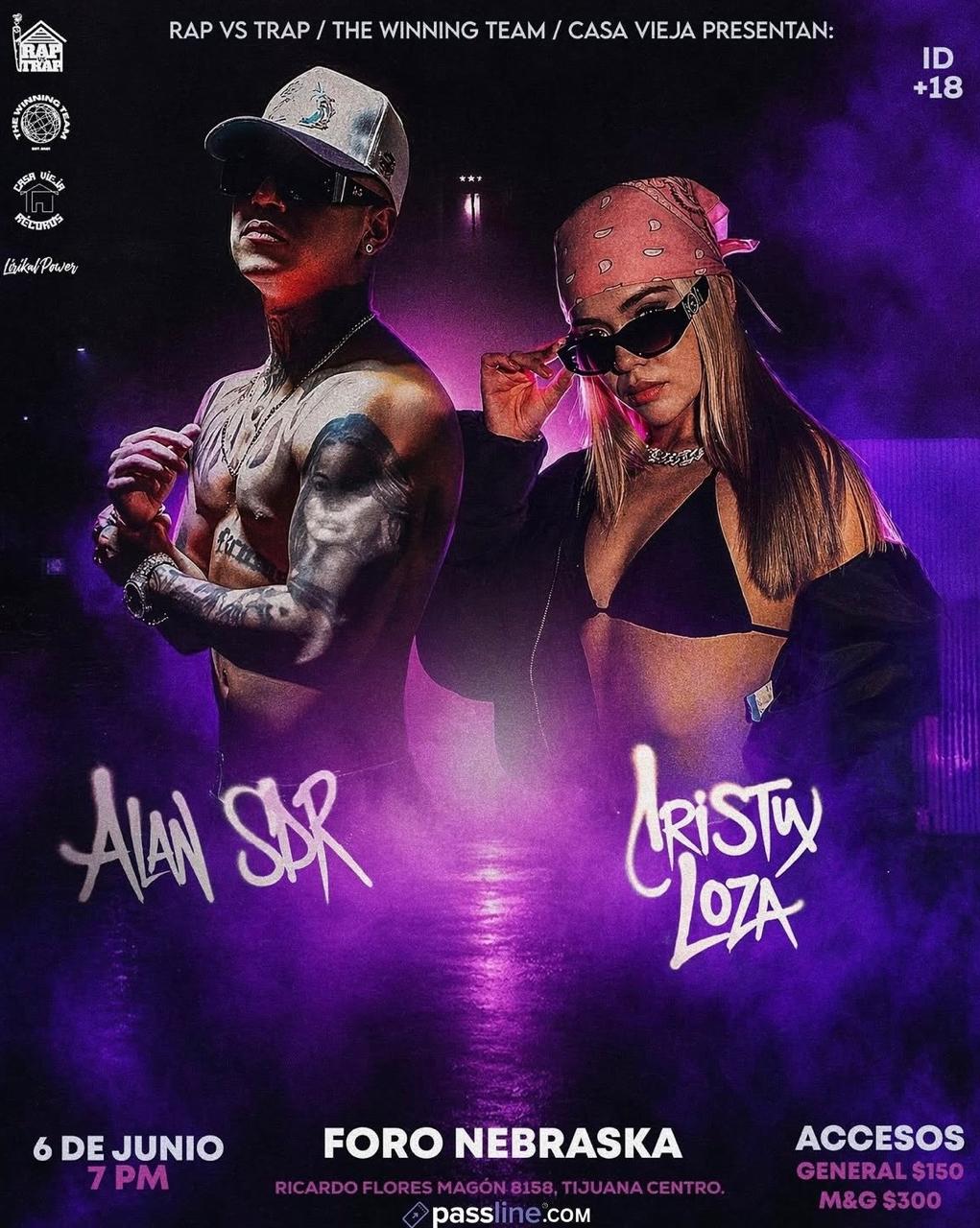 Alan SDR y Cristy Loza en Tijuana