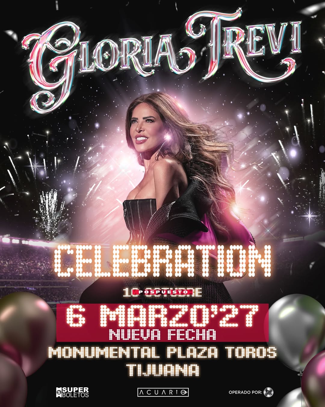Gloria Trevi en Tijuana 2027 - Celebration tour