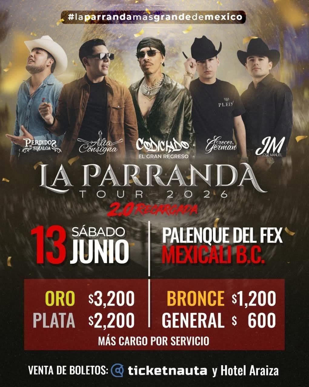 La Parranda 2.0 Recargada en Mexicali 2026