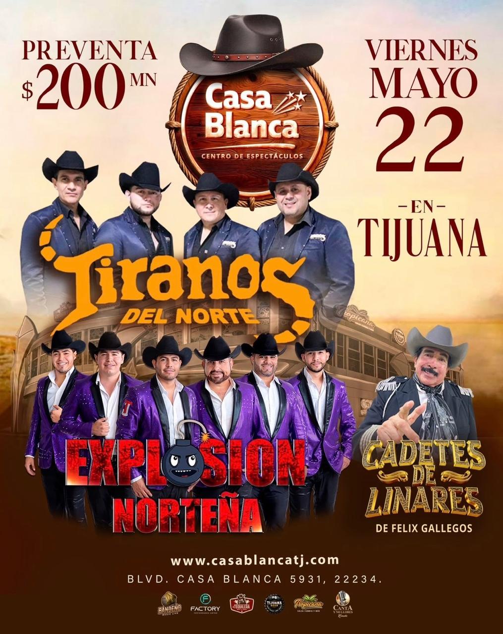 Tiranos del Norte en Tijuana 2026
