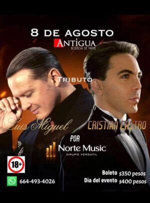 Tributo Luis Miguel y Cristian Castro en Tijuana 2026