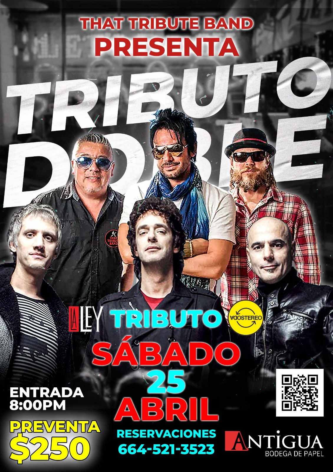 Tributo Soda Stereo y La Ley en Tijuana 2026