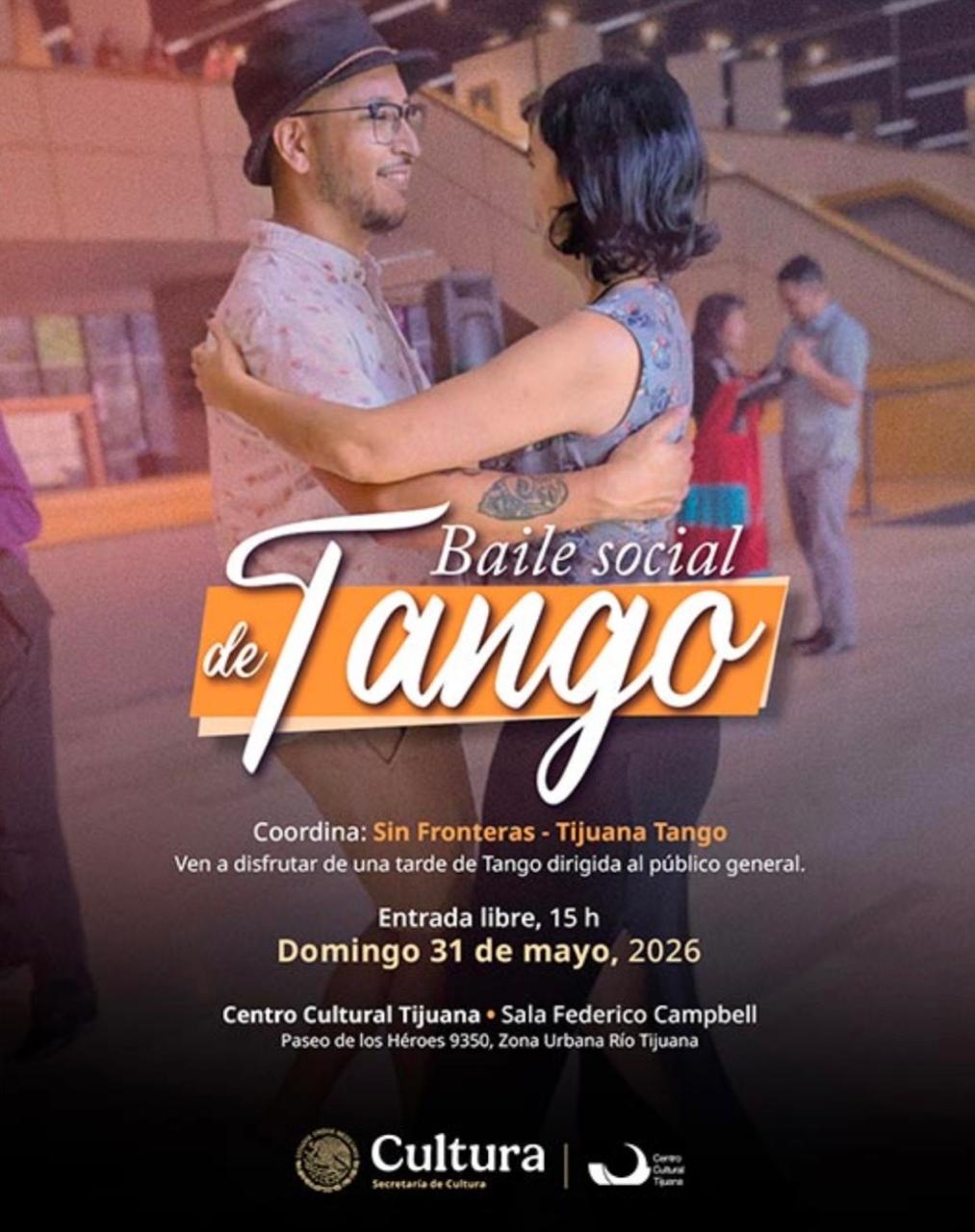 Baile Social de Tango en Tijuana 2026
