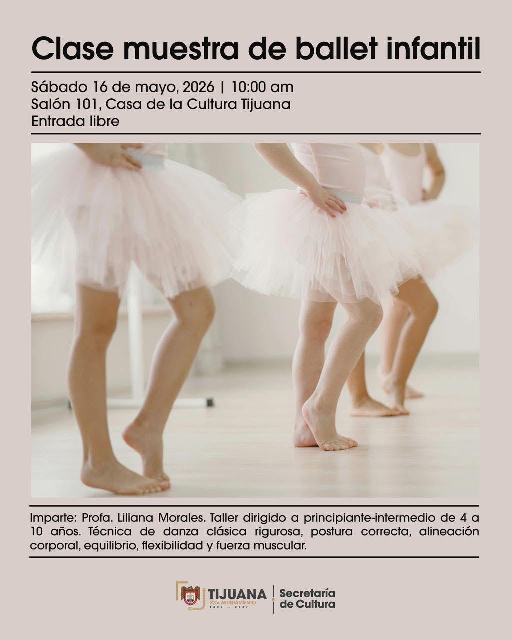 Clase muestra de Ballet Infantil en Tijuana 2026