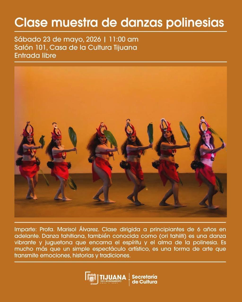 Clase muestra de Danzas Polinesias en Tijuana 2026