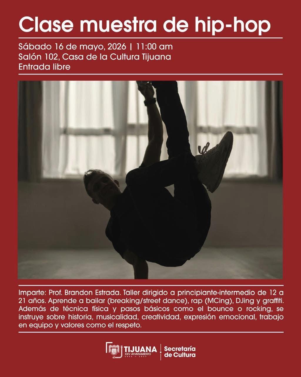 Clase muestra de Hip-Hop en Tijuana 2026