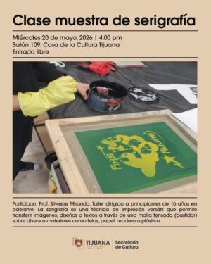 Clase muestra de Serigrafía en Tijuana 2026