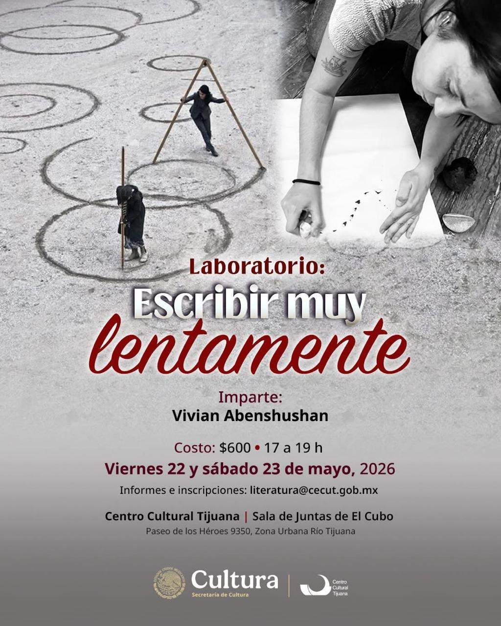 Laboratorio Escribir muy lentamente en Tijuana 2026