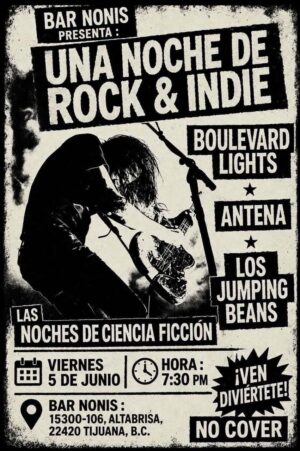 Noche de Rock & Indie en Tijuana 2026