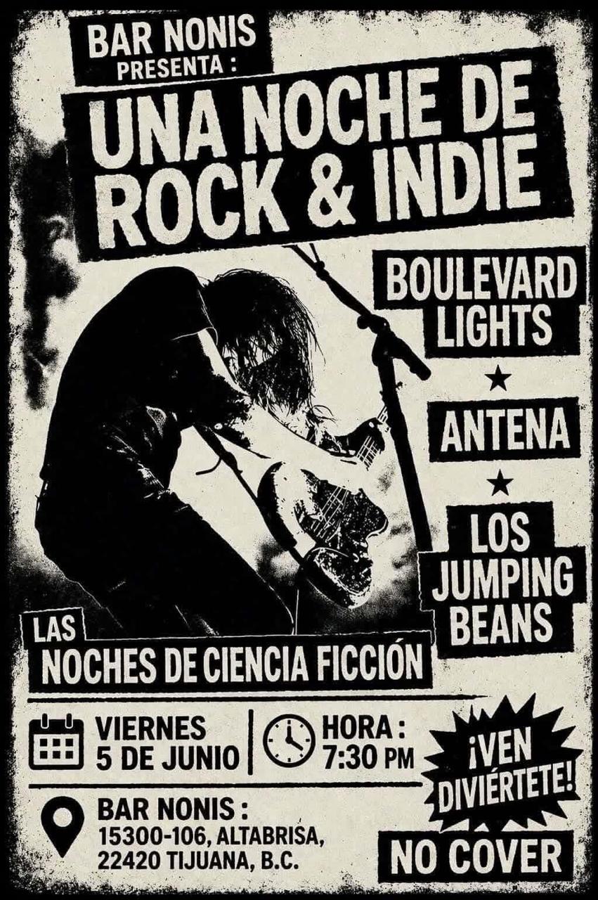 Noche de Rock & Indie en Tijuana 2026