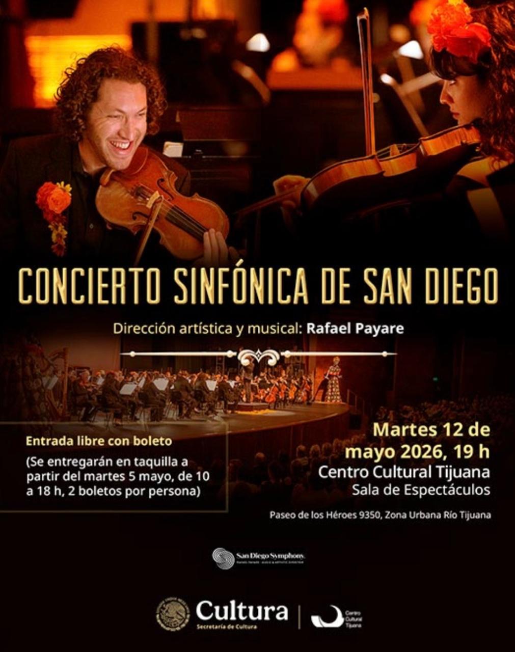 Orquesta Sinfónica de San Diego en Tijuana 2026