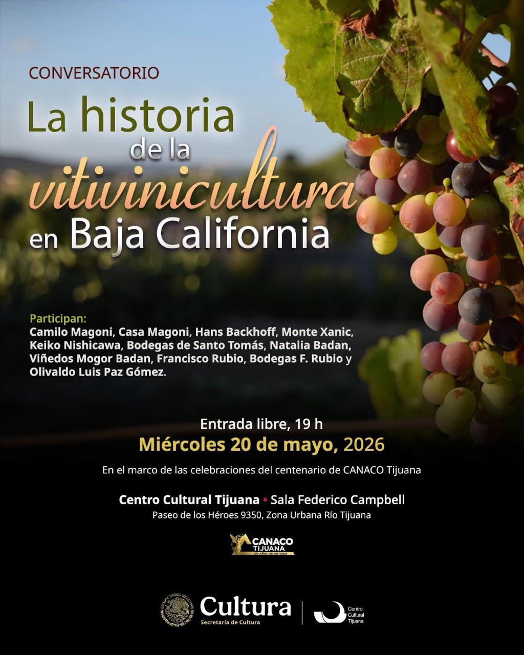 Vitivinicultura en Baja California Tijuana 2026