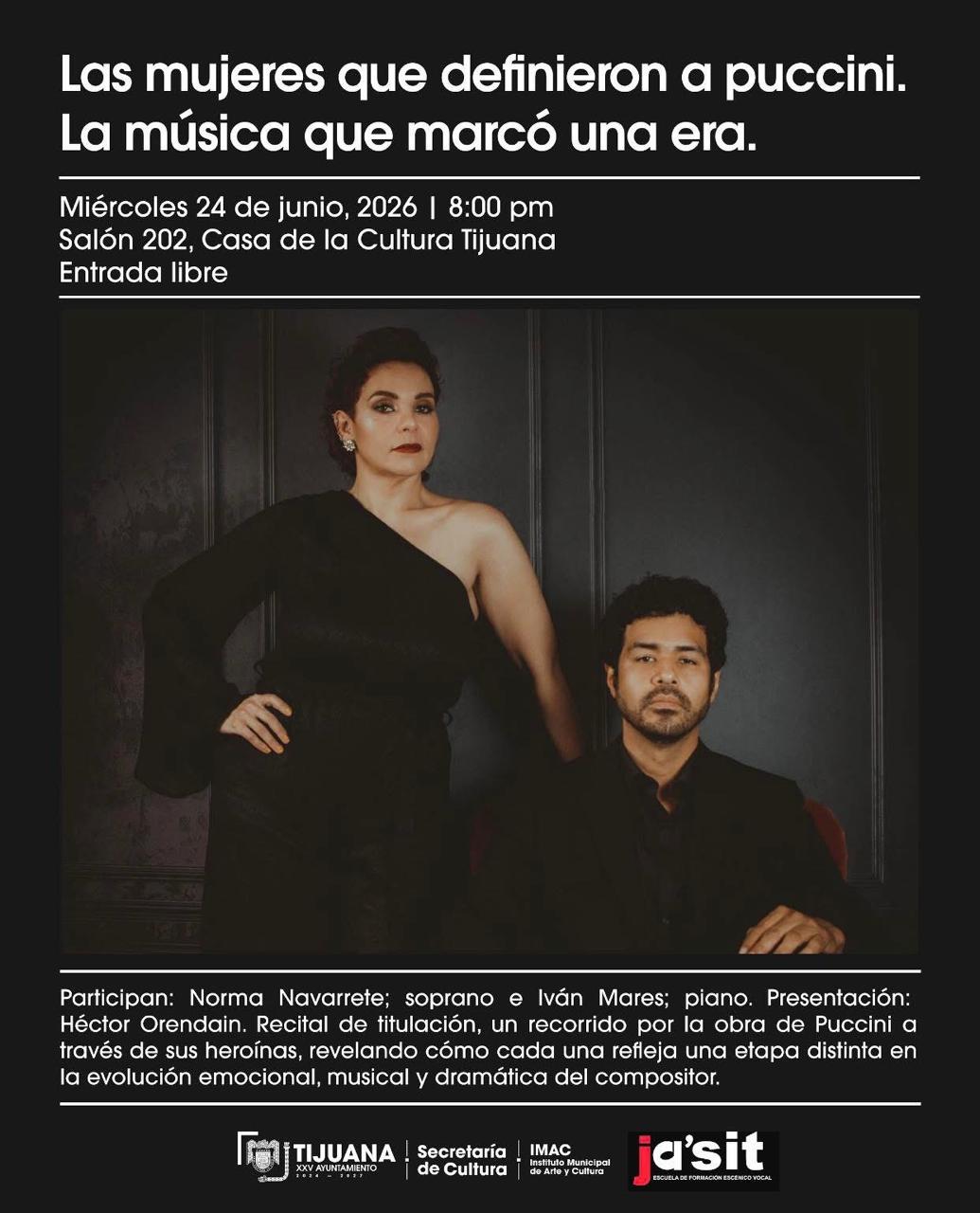 Las mujeres que definieron a Puccini en Tijuana 2026