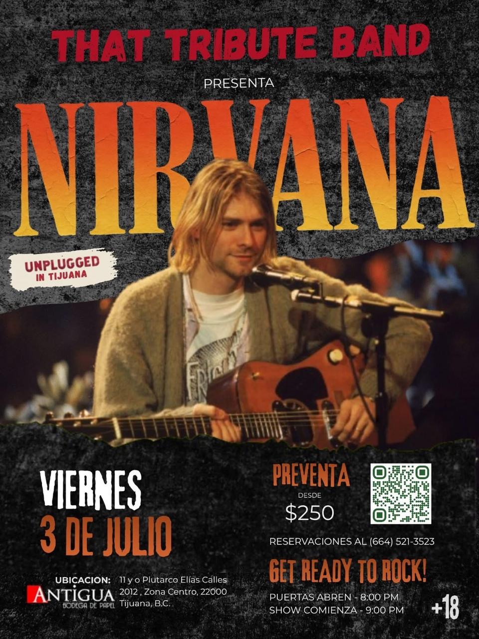 Nirvana Unplugged en Tijuana 2026