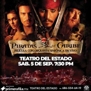 Piratas del Caribe Sinfónico en Mexicali 2026