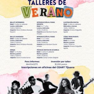 Talleres de Verano 2026 en CEART Tijuana 2026