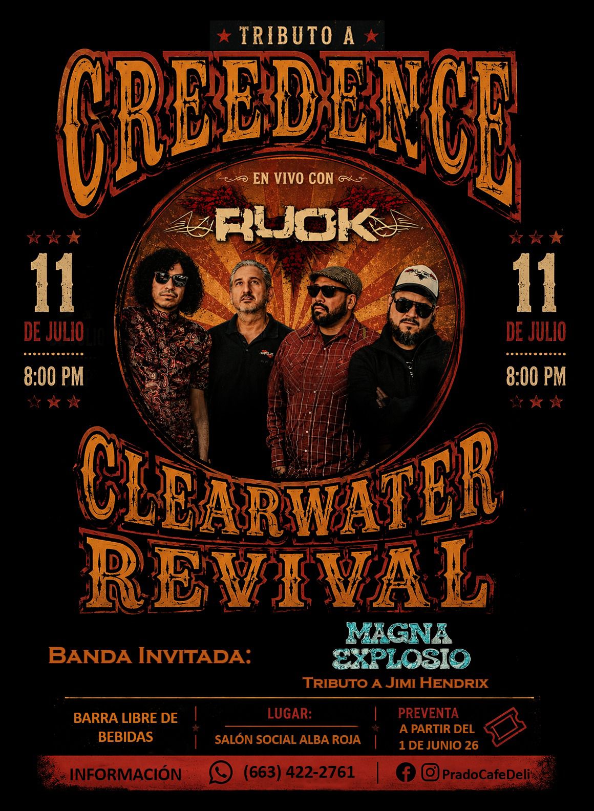 Tributo a Creedence en Tijuana 2026