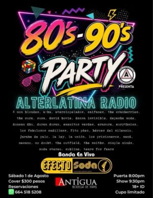 80s-90s Party en Tijuana 2026