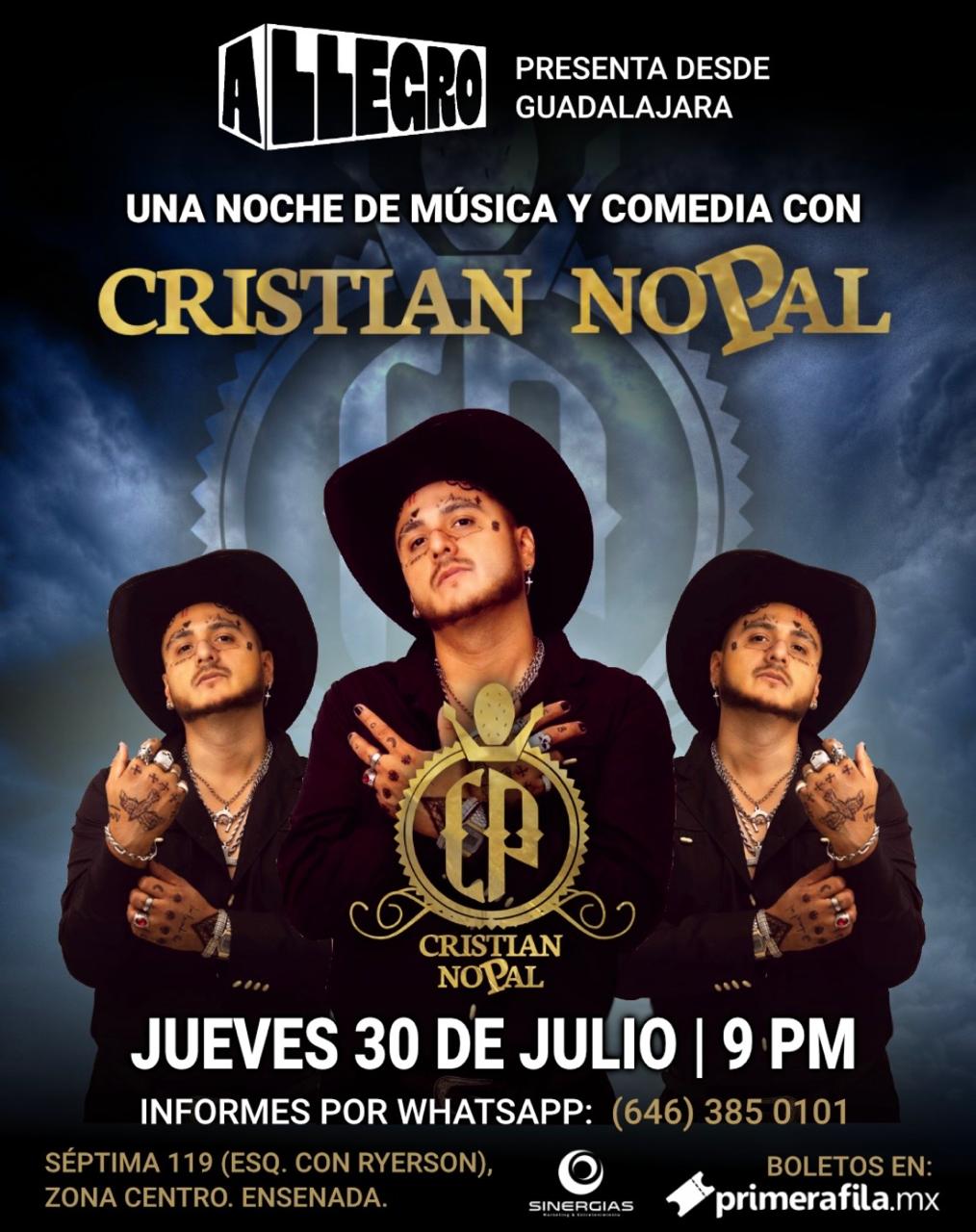 Cristian Nopal en Ensenada 2026