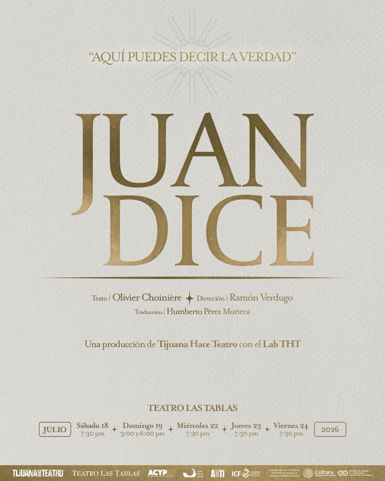 Juan Dice en Tijuana 2026