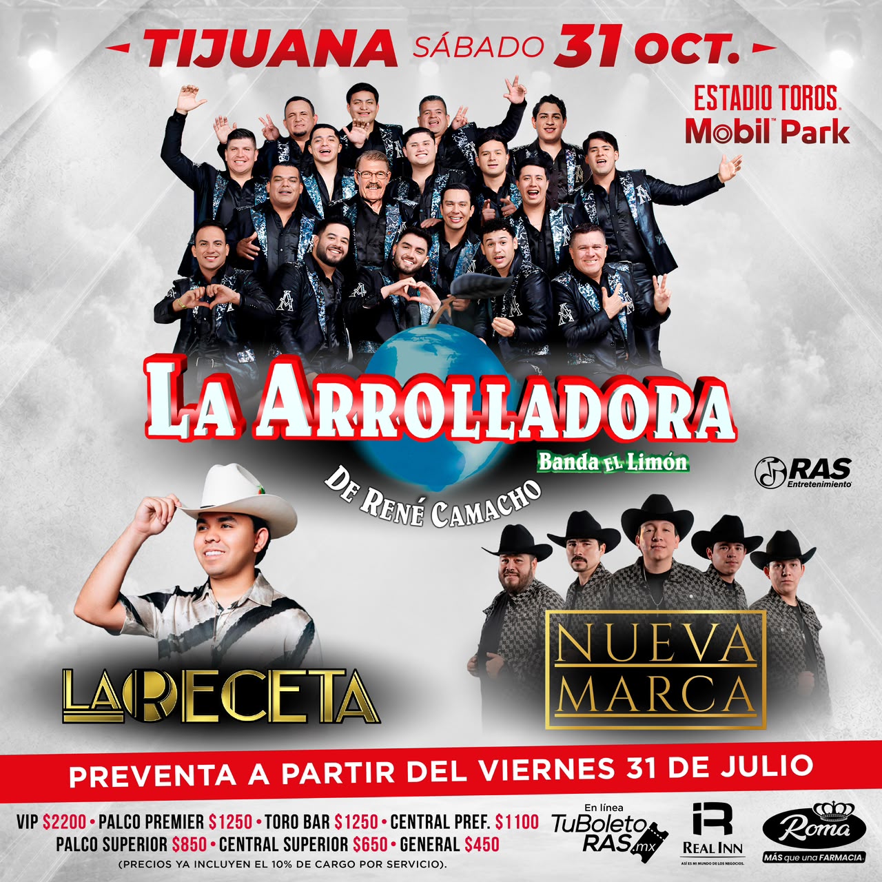 La Arrolladora Banda El Limón en Tijuana 2026