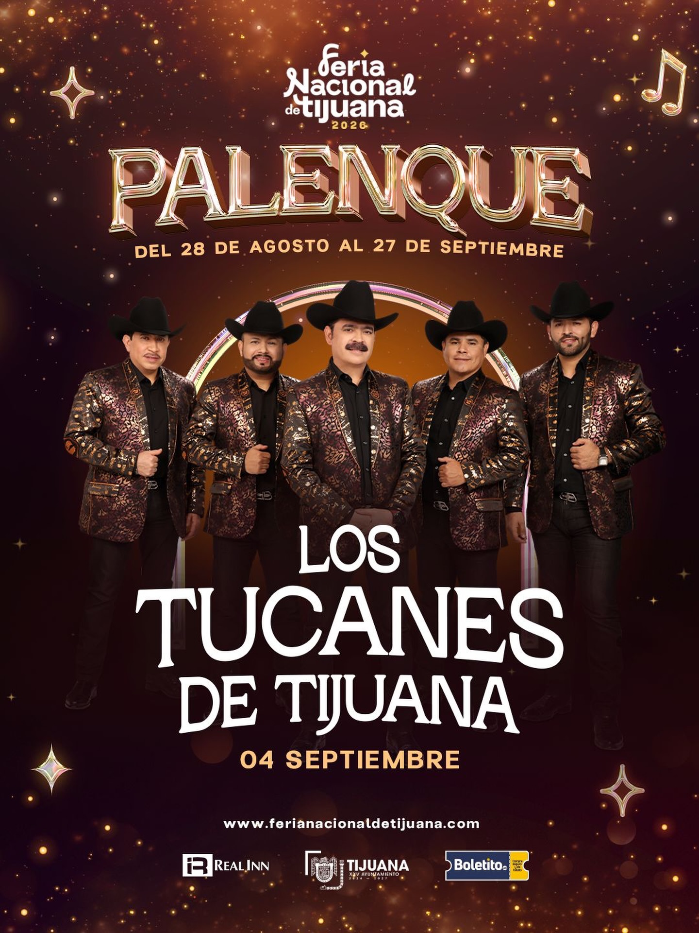 Los Tucanes de Tijuana en el Palenque de la Feria de TIjuana 2026