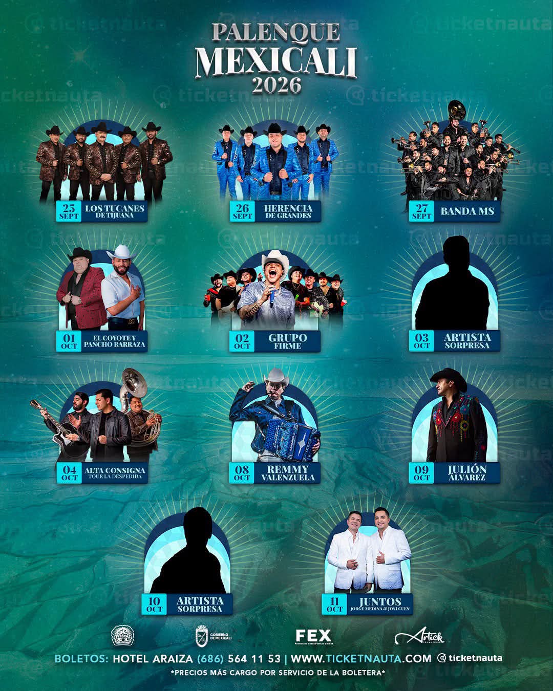 Palenque Mexicali FDS 2026