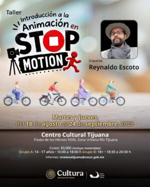 Taller de stop motion en Tijuana 2026