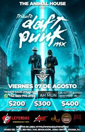 Tributo a Daft Punk en Tijuana 2026