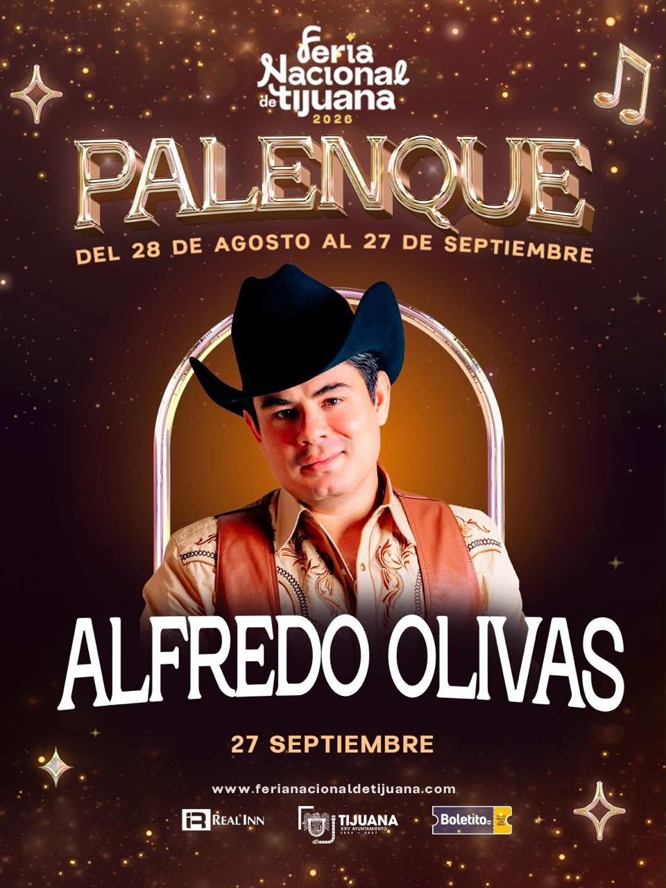 Alfredo Olivas en el Palenque de la Feria de Tijuana 2026