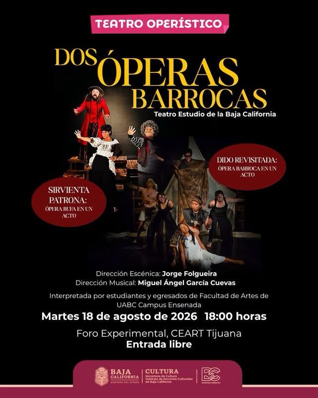 Dos Óperas Barrocas en Tijuana 2026