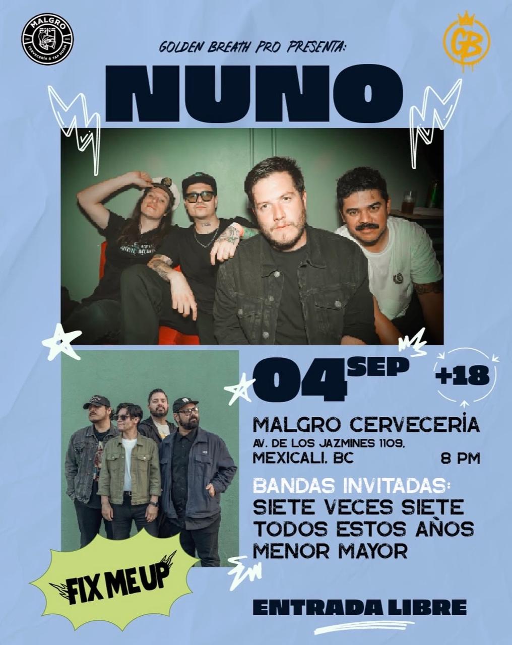 Nuno y Fix Me Up en Mexicali 2026