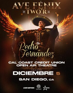 Pedro Fernández en San Diego 2026