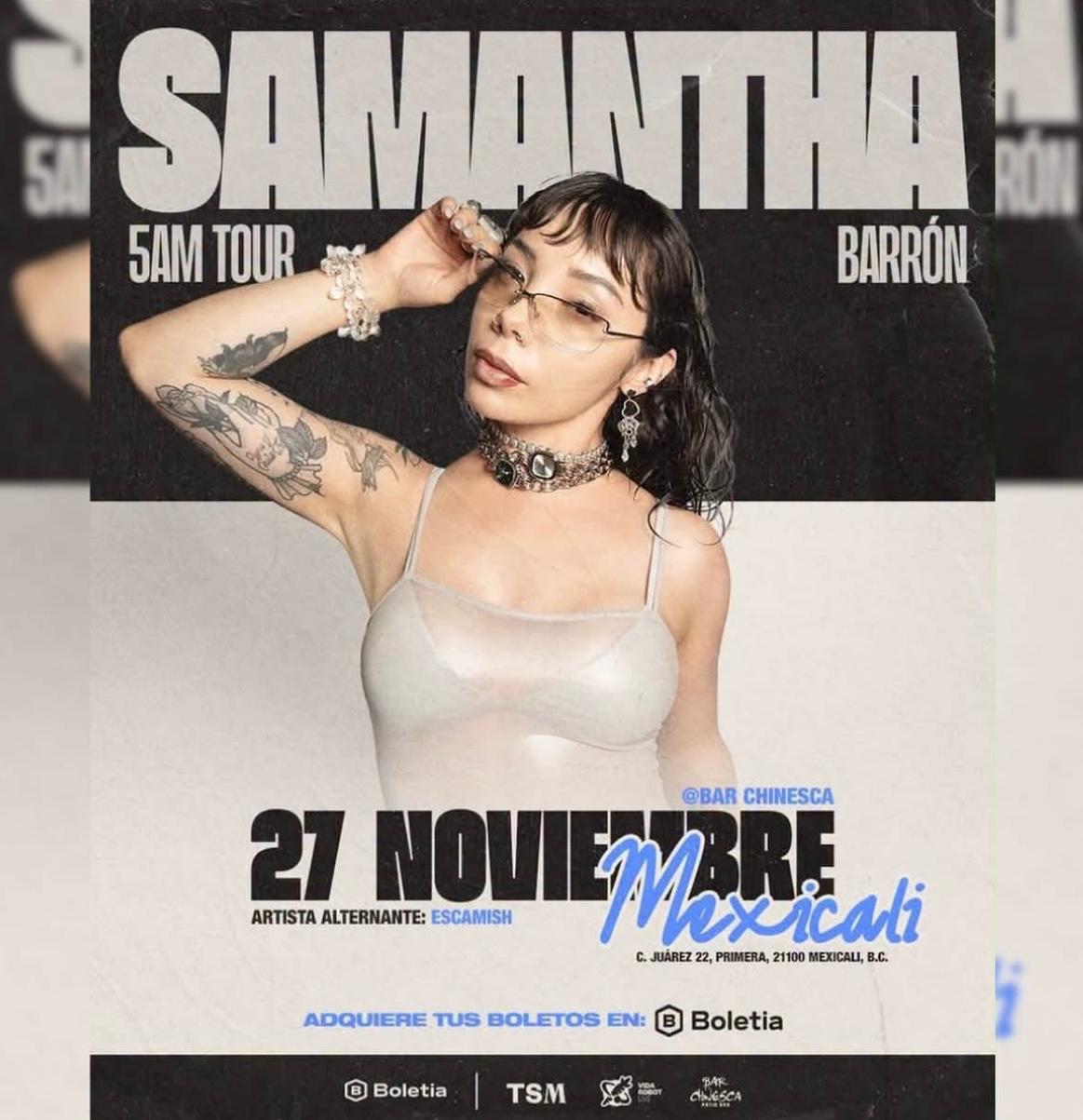 Samantha Barrón en Mexicali 2026