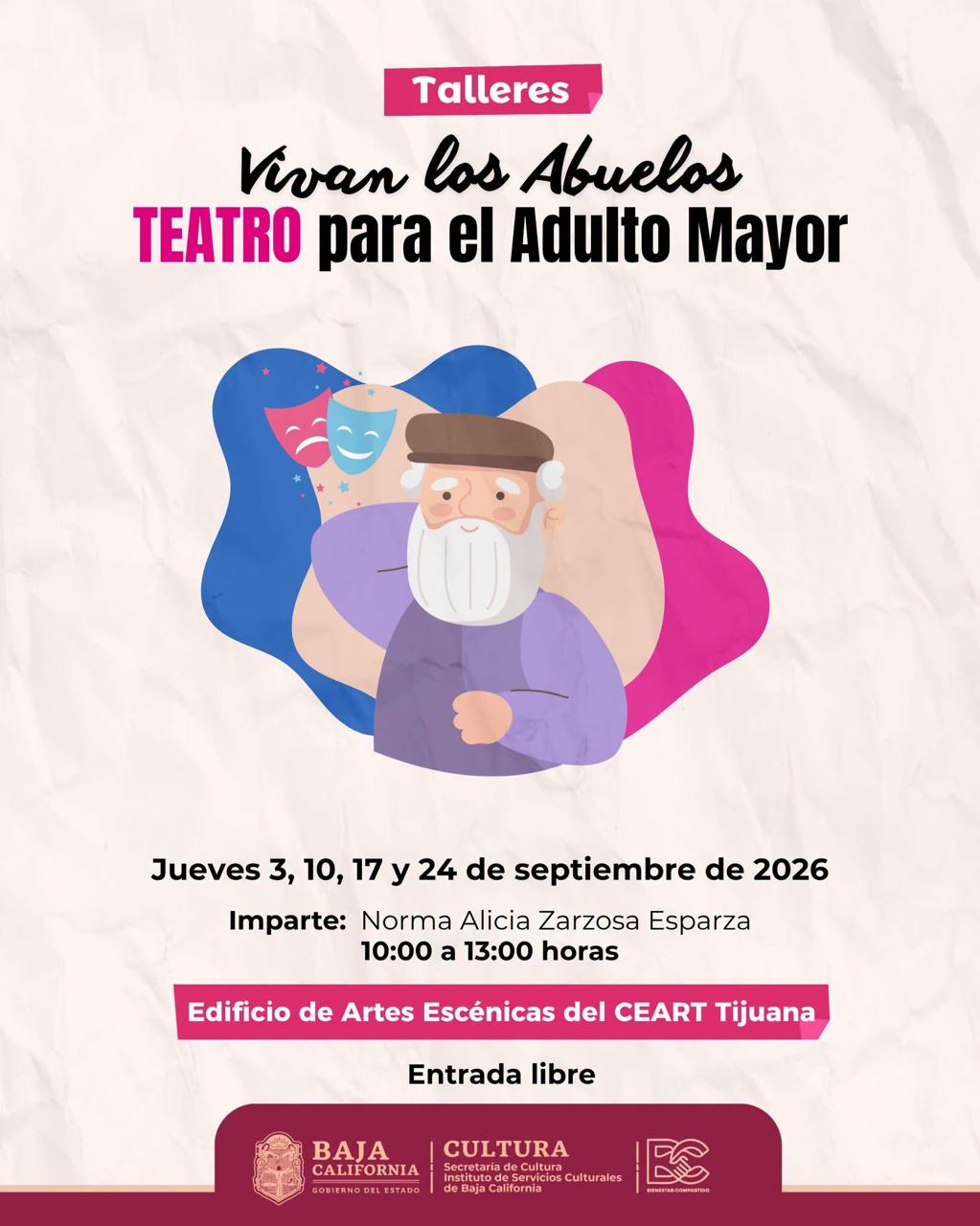 Teatro para el Adulto Mayor en Tijuana 2026