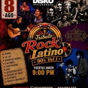 Tributo Rock Latino en Tijuana 2026