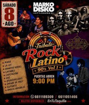 Tributo Rock Latino en Tijuana 2026