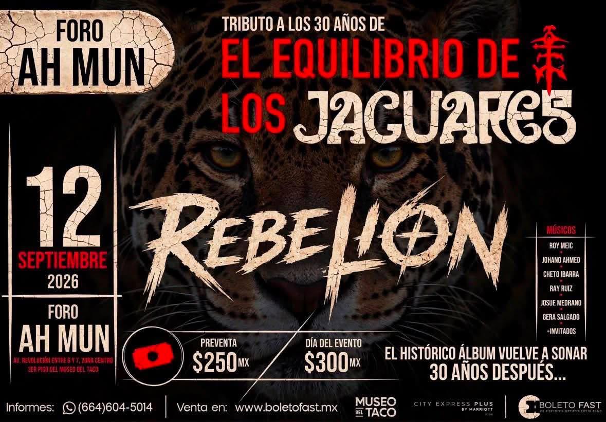 Tributo a Jaguares en Tijuana 2026