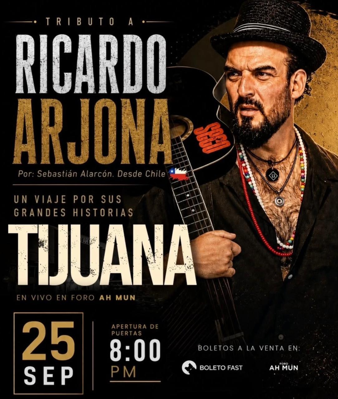 Tributo a Ricardo Arjona en Tijuana 2026