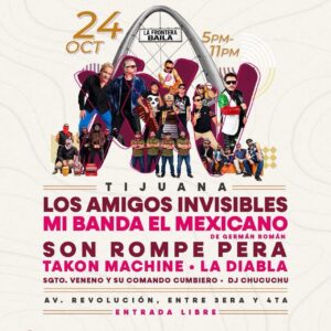 Los Amigos Invisibles en Tijuana 2026 - Gratis en el Festival de Octubre