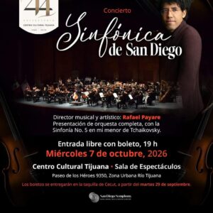 Sinfónica de San Diego en Tijuana 2026