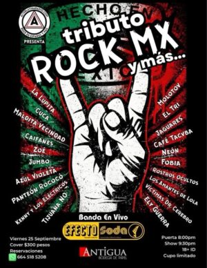 Tributo Rock MX en Tijuana 2026