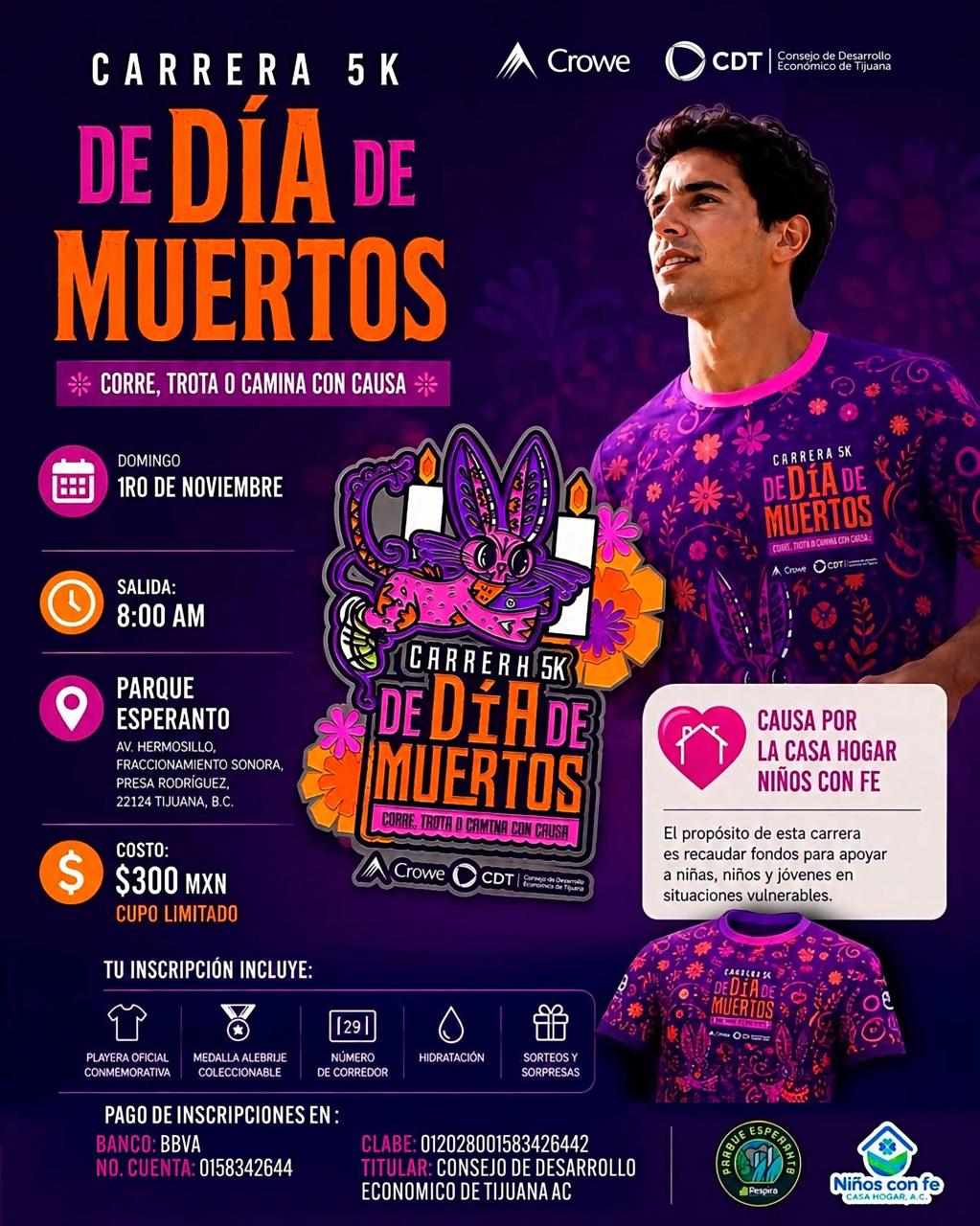 Carrera 5K Día de Muertos en Tijuana 2026