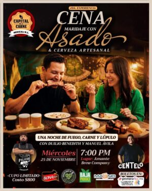 Cena Maridaje en Mexicali 2026