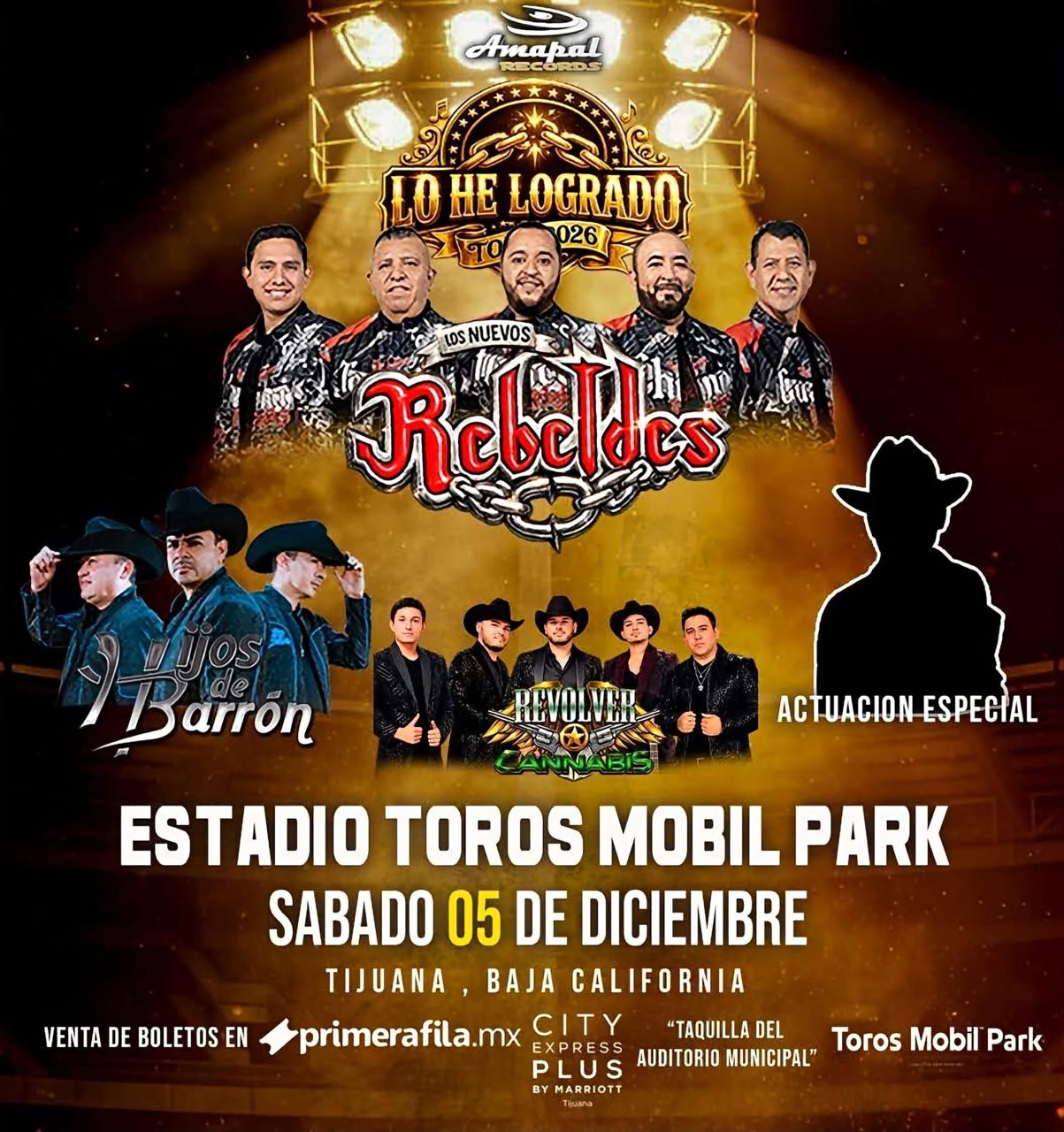 Los Nuevos Rebeldes en Tijuana 2026